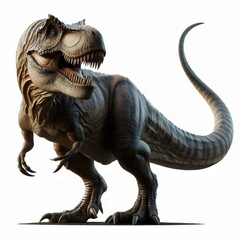 Obraz premium tyrannosaurus rex dinosaur isolated on white background 