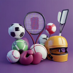 sports equipment icons