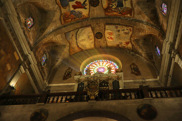  Interior of Santa Maria Church in Pollenсa, Balearic Islands, Spain