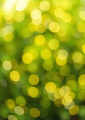 Obraz premium Abstract background with green yellow and white bokeh bokeh green bokeh green abstract background light bright blur pattern