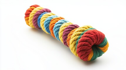 A single pet toy isolated on a white background, ideal for promoting dog or cat toys.