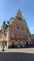Obraz premium May 23, 2022. Riga, Latvia. The House of the Blackheads is among Riga's top sights, located in the heart of Old Riga.