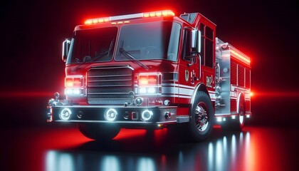 Emergency Fire Rescue Truck, GENERATIVE AI