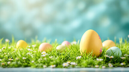 Nature and Easter eggs, Easter Day Background, Happy Easter Day, Egg Easter, Easter celebration banner