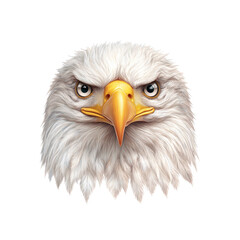 Obraz premium Majestic Bald Eagle Head Portrait Intense Gaze, Powerful Symbol