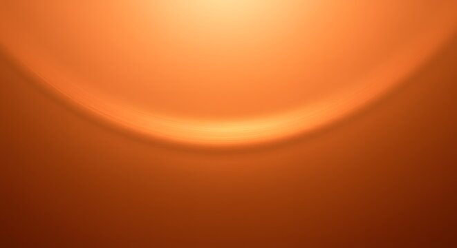 An orange gradient background features a subtly curved light streak emphasizing depth and texture. The smooth transition adds warmth and invites the viewer into the space.