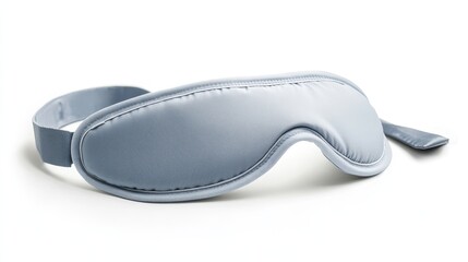 Isolated image of a travel sleeping mask on a clean white background, ideal for promoting travel comfort products.
