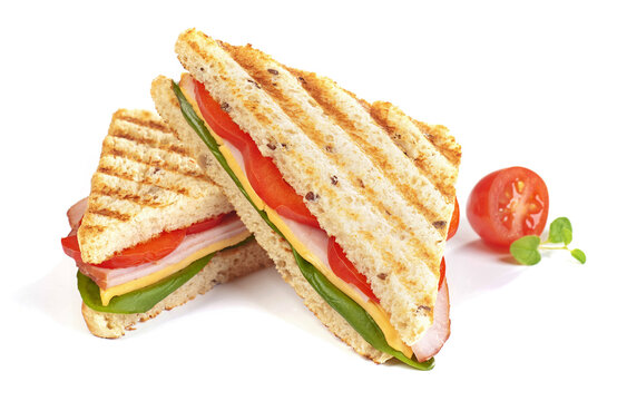 Tosty z warzywami i szynką