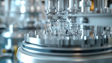 High precision laboratory machinery used in scientific research, featuring intricate metal components and advanced technology for accurate experiments and data analysis