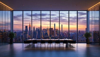 Stunning Cityscape View from Luxurious Apartment