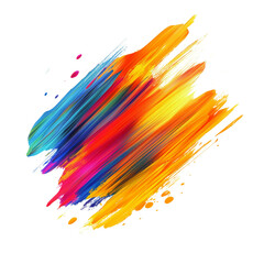 Streaks of color resembling a vivid aurora isolated on transparent background (2)