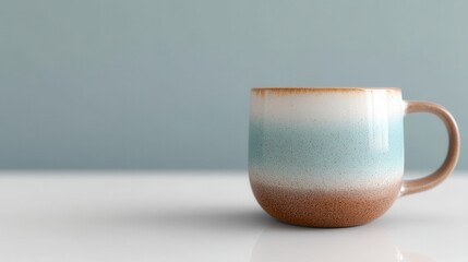 image of a personalized mug on a clean white surface, ideal for gift item promotions.