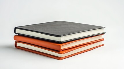 A single notebook isolated on a white background, ideal for promoting office or student supplies.