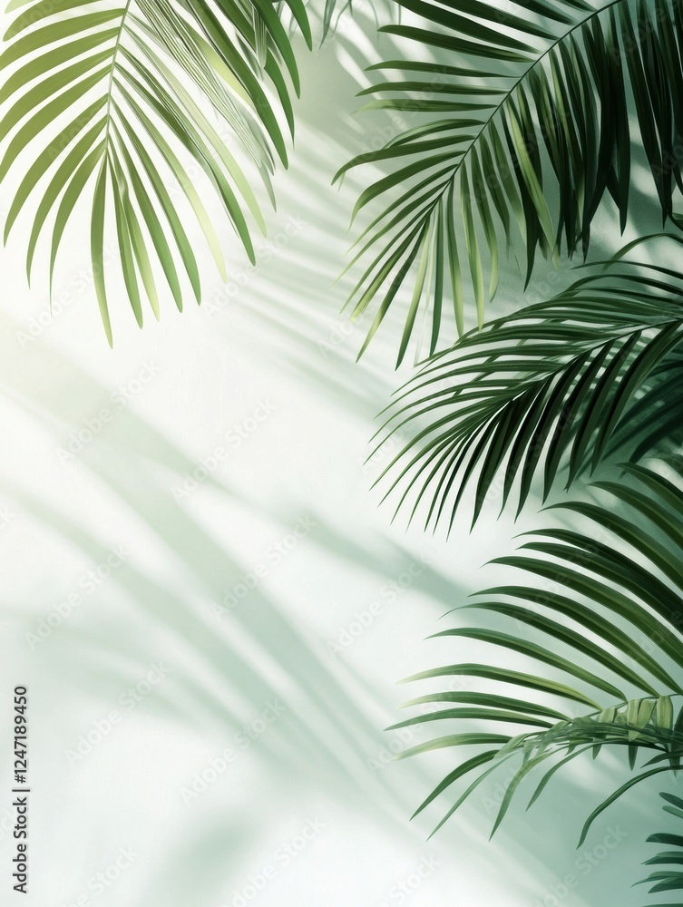Poster tropical patterns create a refreshing atmosphere in light summer fabrics for vibrant decoration. gen