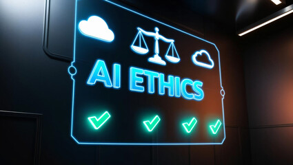 Obraz premium AI Ethics in the Digital Age