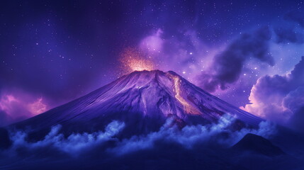 A volcano on a distant planet spewing lava of an u_004