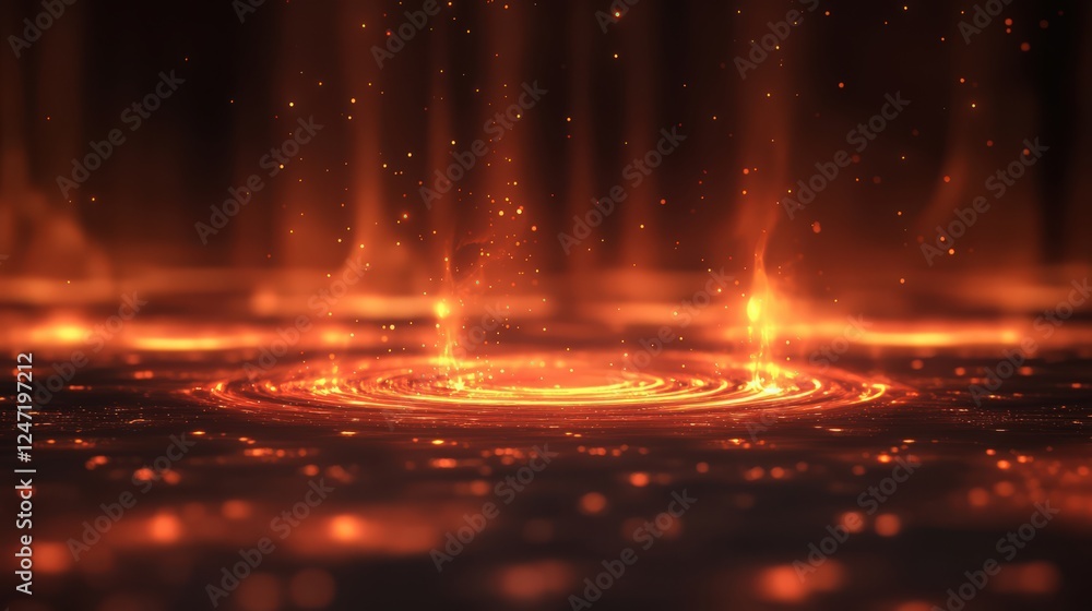 Poster mystical portal: an abstract representation of energy and connection