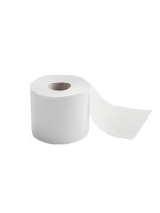 toilet paper isolated on white