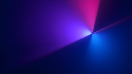 Futuristic Abstract Geometric Gradient Background with Neon Glow. Seamless Transition from Royal Purple to Midnight Blue for Sci-Fi, Tech, and Gaming Visuals