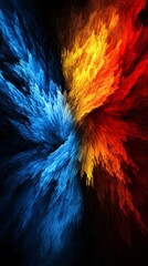 Fototapeta premium A vivid dance of hues, igniting the senses with electrifying energy.