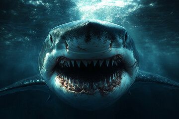 Fototapeta premium head of a shark