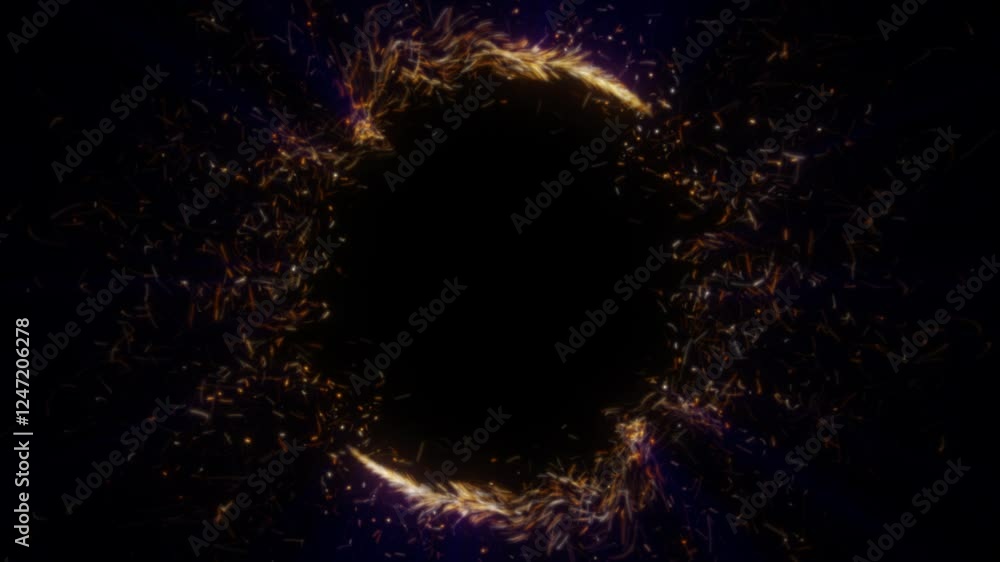 Aufkleber a swirling red vortex of energy and light frame, creating a futuristic and abstract motion effect. a