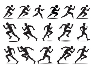 Dynamic Running Silhouettes, Running Silhouettes