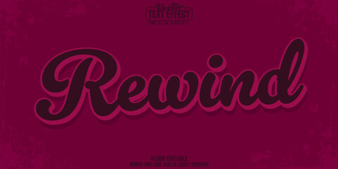 Retro editable text effect, customizable 80s and vintage 3d font style