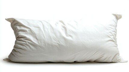 Isolated image of a comfortable pillow on a white background, ideal for bedroom comfort product promotions.