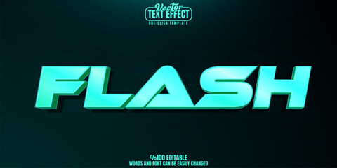 Flash editable text effect, customizable bolt and lightning 3d font style