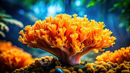 Tilt-Shift Strict-branch Coral Fungus Macro Photography