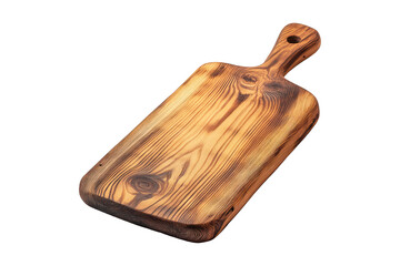 Wood board showing natural wood grain with handle detail