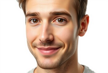 Obraz premium Half-length male portrait on white background