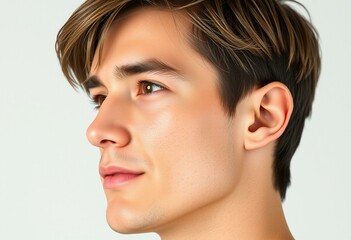 Fototapeta premium Male portrait in profile