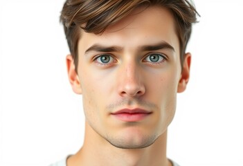 Obraz premium Half-length male portrait with neutral expression