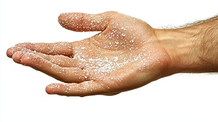 Fototapeta premium Calming Treatment for Eczema on Wrist with Gentle Application Technique