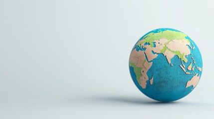 Fototapeta premium Globe Encased in Transparency with Soft Lighting for Modern Decor and Inspiration