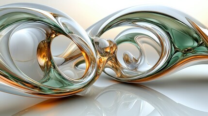 A futuristic abstract texture featuring overlapping translucent organic shapes in soft gradients