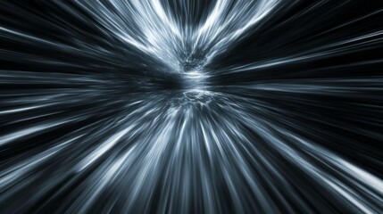 Fototapeta premium Abstract light speed motion in space, futuristic warp drive effect. technology and science concept