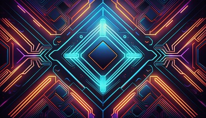 abstract background with glowing lines