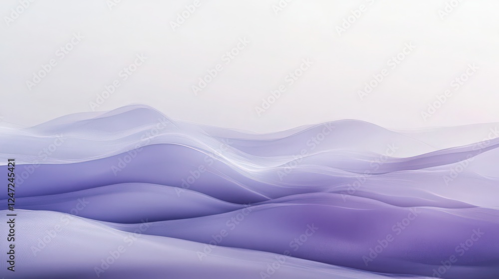 Aufkleber elegant abstract purple waves background with smooth texture and flowing curves