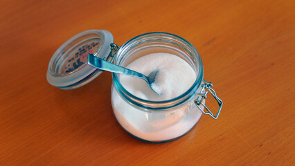 sugar isolated on white background.