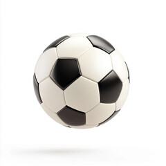 Naklejka premium soccer ball on white background