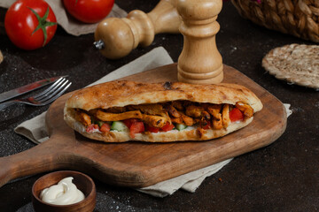 Doner kebab isolated 