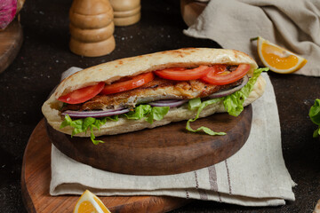 Doner kebab isolated 