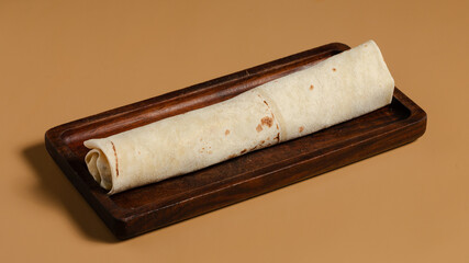Lavash doner kebab or shawarma isolated
