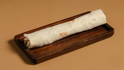 Lavash doner kebab or shawarma isolated
