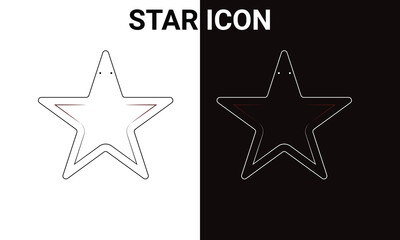 vector illustration of a star, Classic Line Series ,eps 10