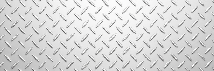 Seamless aluminum diamond plate texture background
