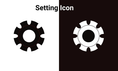 white and black background system icon ,Vector illustration.